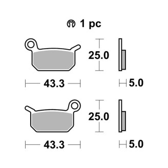 Brake Pads Brembo SD07GR70SD Brake Pads Brembo