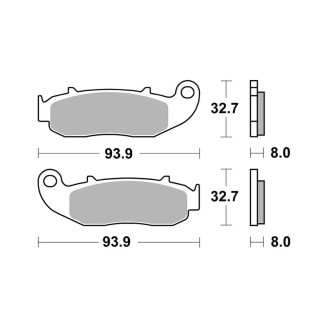 Brake Pads Brembo CC07GR79CC Brake Pads Brembo
