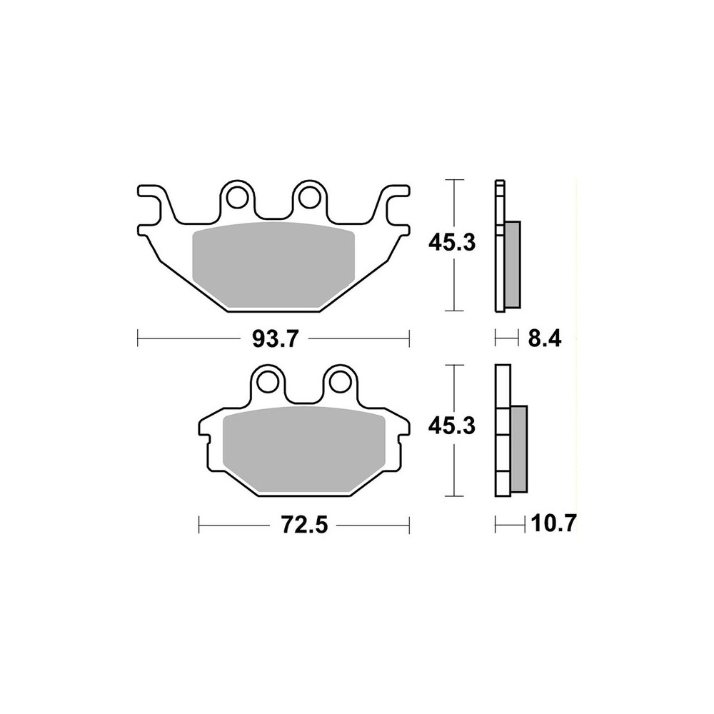 Brake Pads Brembo CC07GR81CC - 07GR81CC