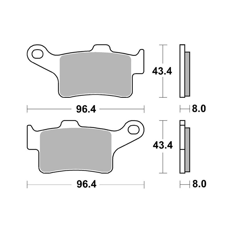 Pastiglie Brembo SA07GR88SA Plaquettes de frein Brembo