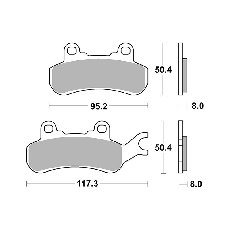 Pastiglie Brembo SX07GR91SX Plaquettes de frein Brembo