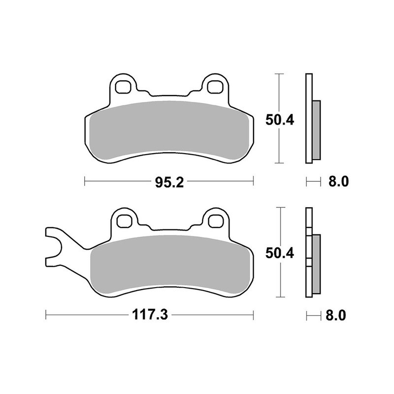Pastiglie Brembo SX07GR92SX Plaquettes de frein Brembo
