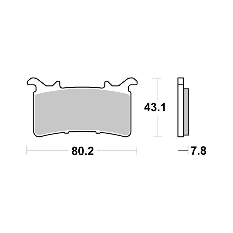 Pastiglie Brembo SR07GR99SR Plaquettes de frein Brembo