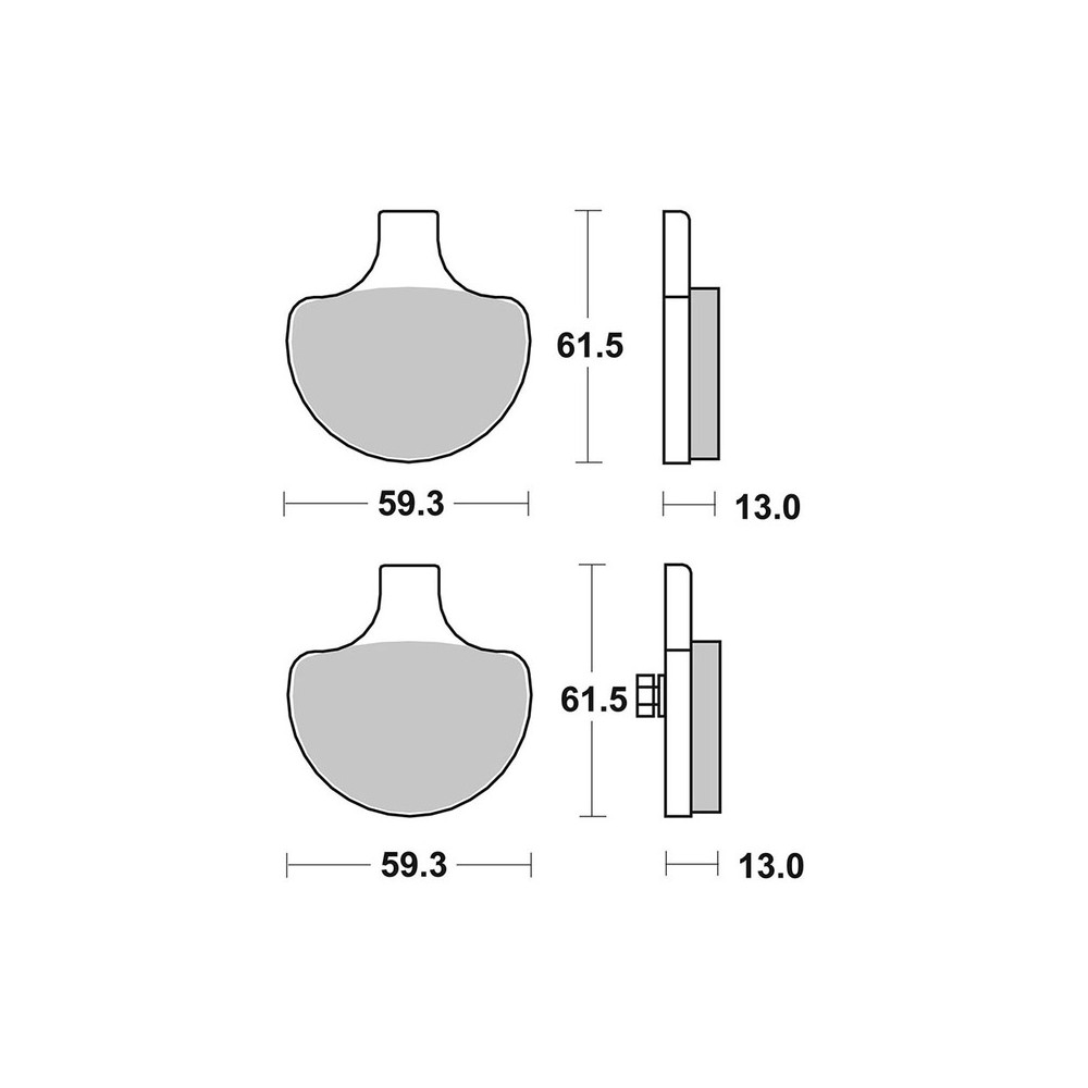 Brake Pads Brembo GENUINE07HD0614 - 07HD0614