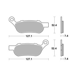 Pastiglie Brembo SP07HD07SP Plaquettes de frein Brembo