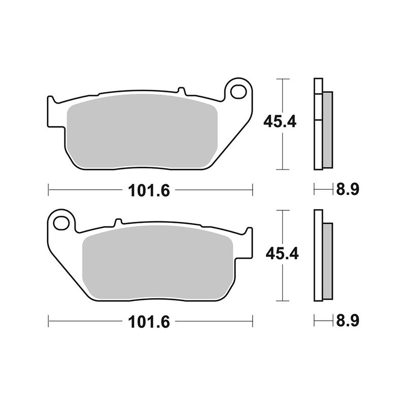 Pastiglie Brembo SA07HD13SA Plaquettes de frein Brembo