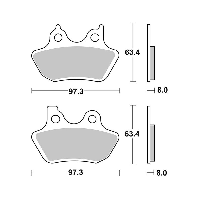 Pastiglie Brembo SP07HD16SP Plaquettes de frein Brembo