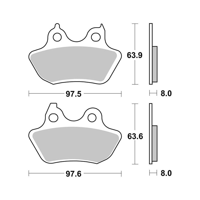 Pastiglie Brembo SP07HD18SP Plaquettes de frein Brembo