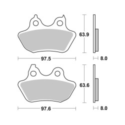 Pastiglie Brembo SP07HD18SP Plaquettes de frein Brembo