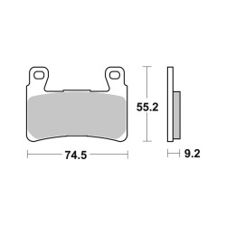 Brake Pads Brembo SA07HD20SA Brake Pads Brembo