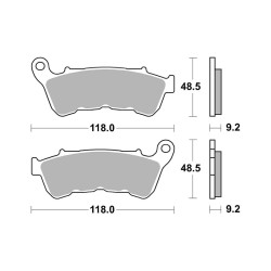 Pastiglie Brembo SA07HD22SA Plaquettes de frein Brembo