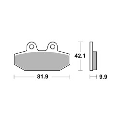 Brake Pads Brembo CC07HD23CC - 07HD23CC