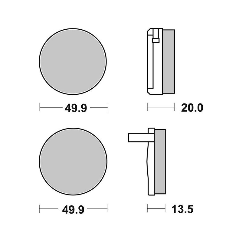 Brake Pads Brembo GENUINE07HO0229 Brake Pads Brembo