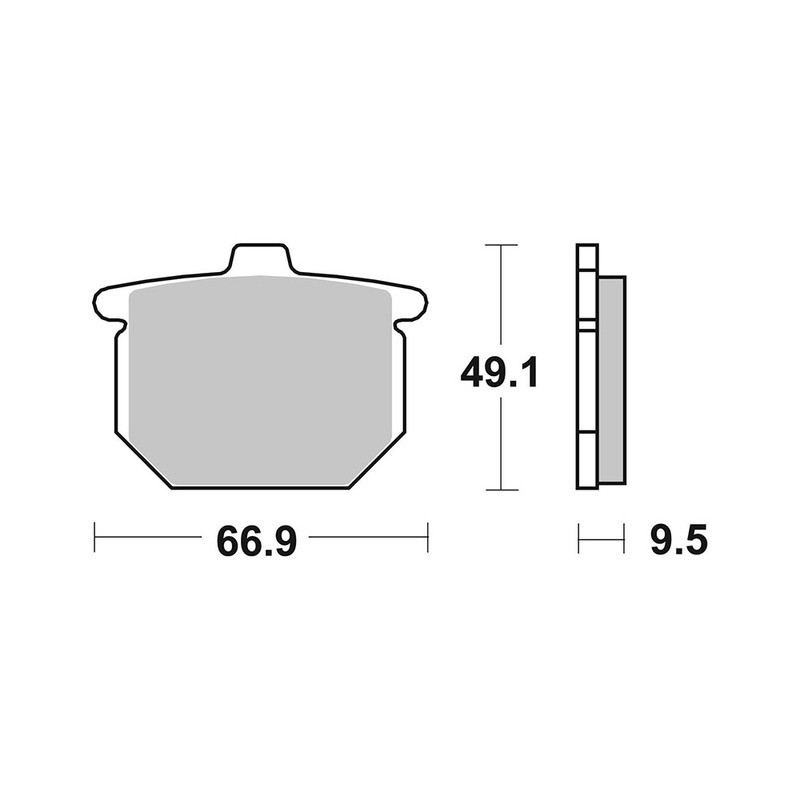 Brake Pads Brembo GENUINE07HO0307 Brake Pads Brembo