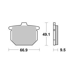 Brake Pads Brembo GENUINE07HO0307 Brake Pads Brembo