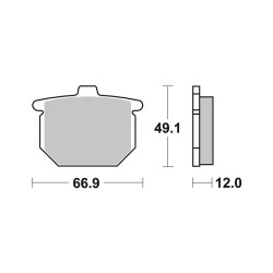 Brake Pads Brembo GENUINE07HO1212 - 07HO1212