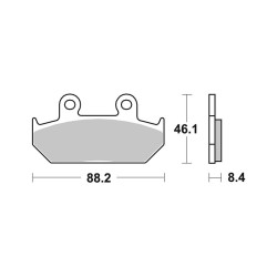 Pastiglie Brembo SA07HO23SA Plaquettes de frein Brembo