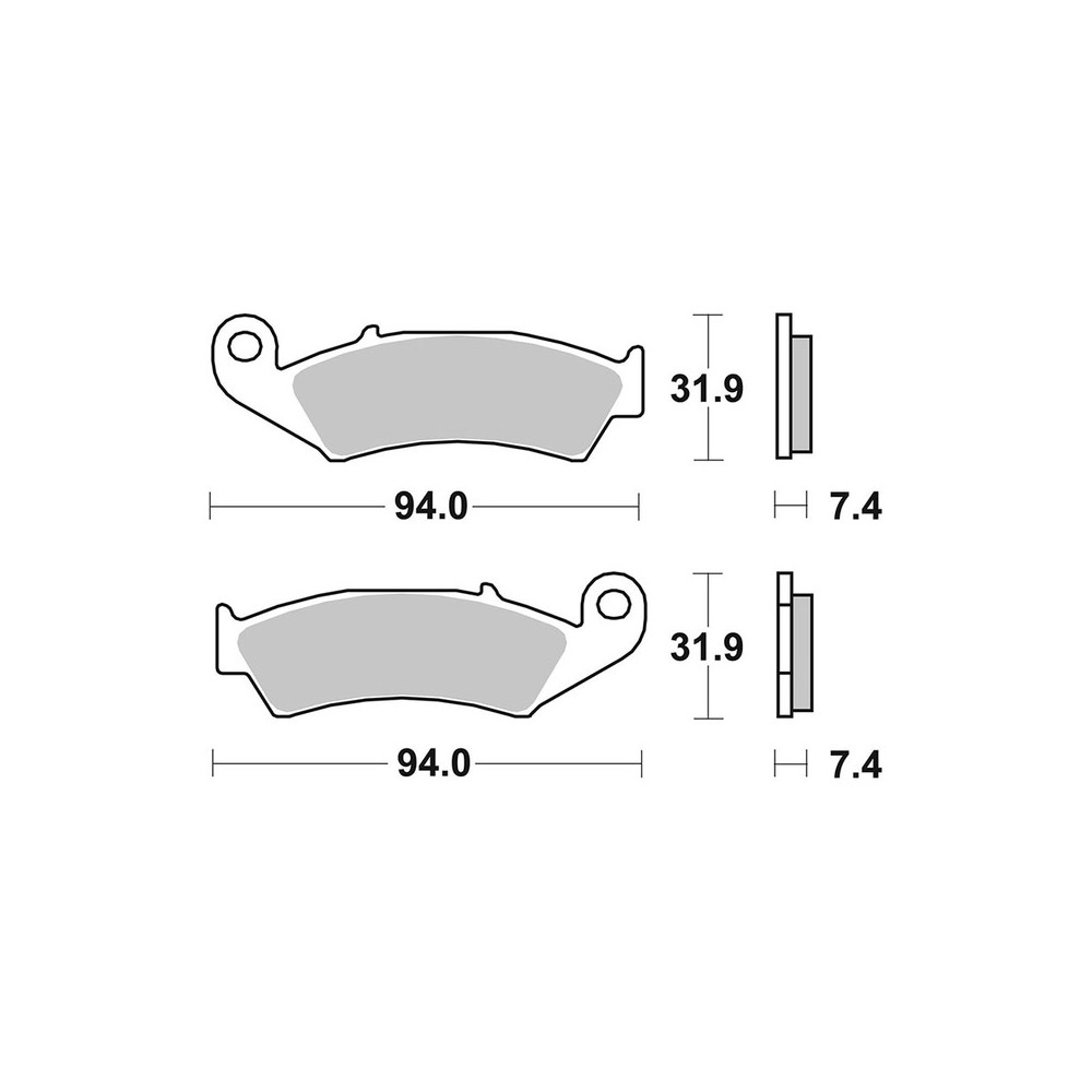 Brake Pads Brembo TT07HO25TT - 07HO25TT