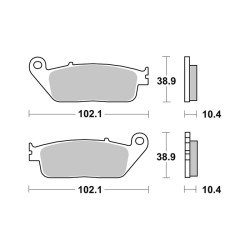 Brake Pads Brembo GENUINE07HO3405 - 07HO3405