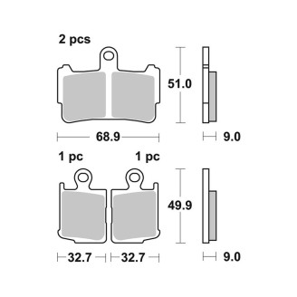 Brake Pads Brembo SA07HO37SA Brake Pads Brembo