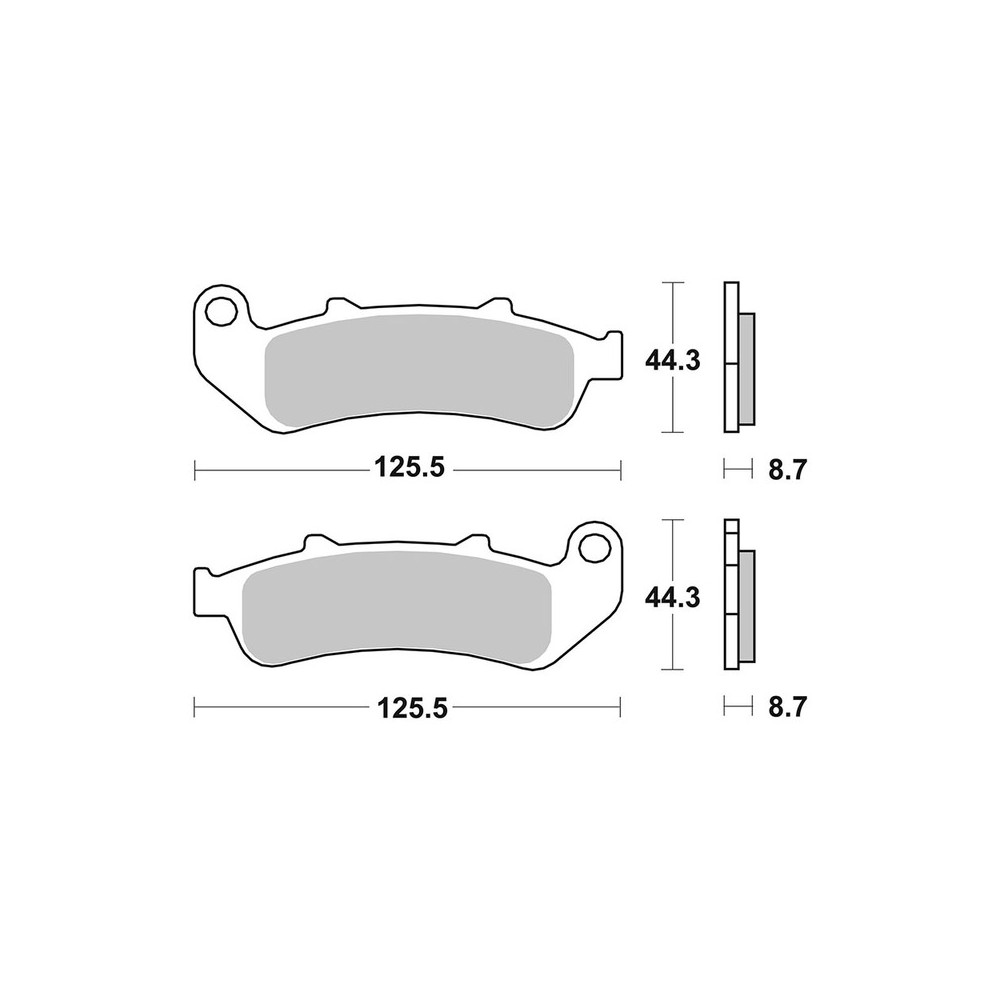 Brake Pads Brembo GENUINE07HO3907 - 07HO3907