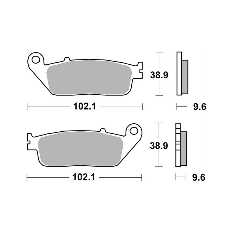 Pastiglie Brembo GENUINE07HO4108 Plaquettes de frein Brembo
