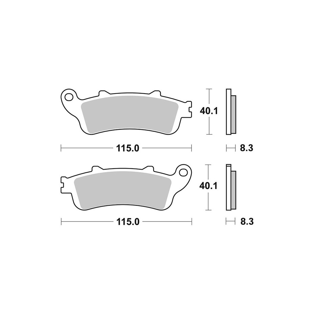 Brake Pads Brembo GENUINE07HO4308 - 07HO4308