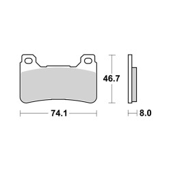 Brake Pads Brembo LA07HO50LA - 07HO50LA
