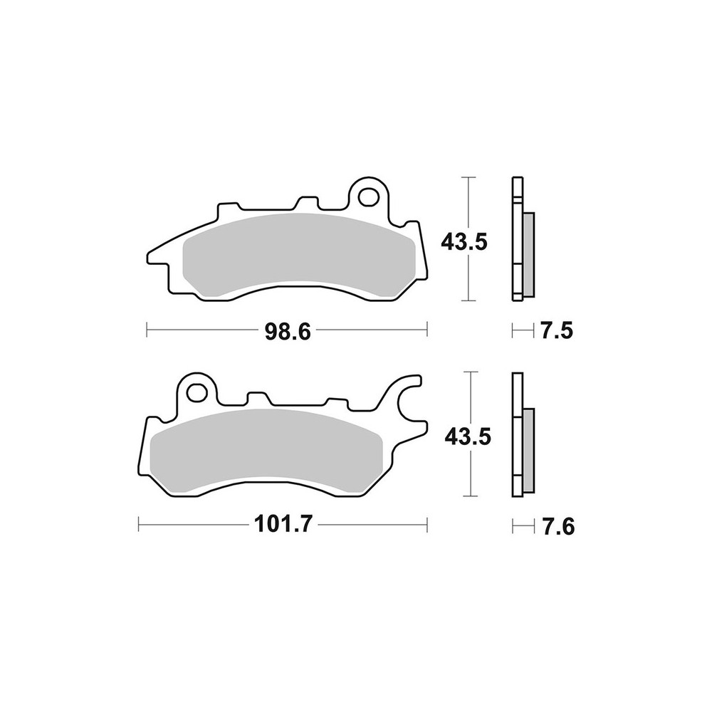 Brake Pads Brembo CC07HO64CC - 07HO64CC