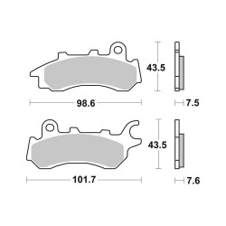 Brake Pads Brembo CC07HO64CC Brake Pads Brembo