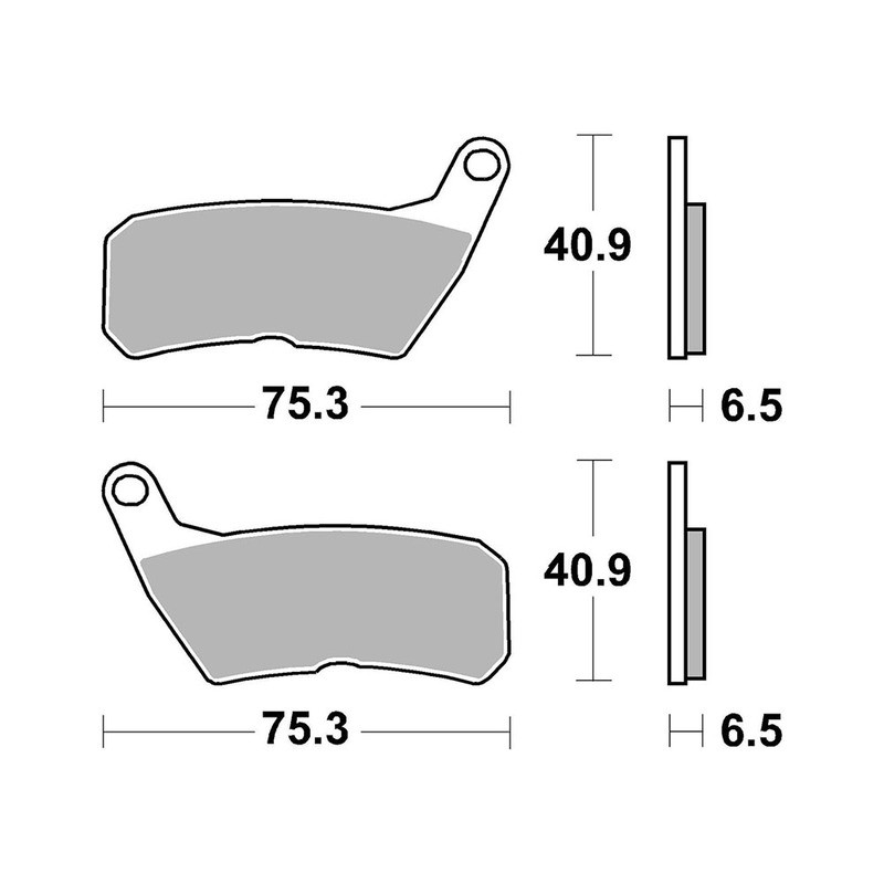 Pastiglie Brembo CC07HO71CC Plaquettes de frein Brembo