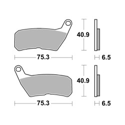 Brake Pads Brembo CC07HO71CC - 07HO71CC