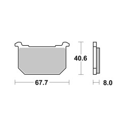 Brake Pads Brembo GENUINE07KA0506 - 07KA0506