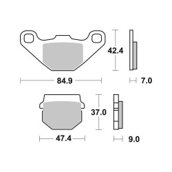 Brake Pads Brembo SX07KA07SX - 07KA07SX