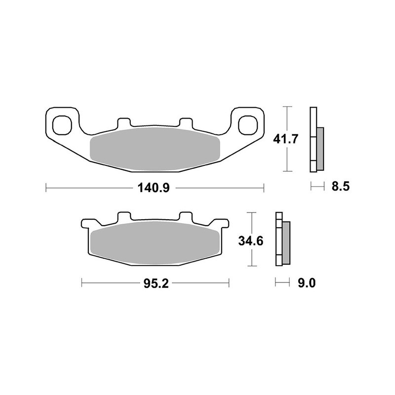 Pastiglie Brembo SA07KA09SA Plaquettes de frein Brembo