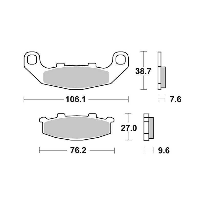 Pastiglie Brembo GENUINE07KA1117 Plaquettes de frein Brembo