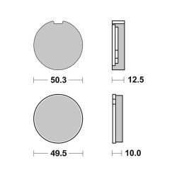 Pastiglie Brembo GENUINE07KS0124 Plaquettes de frein Brembo