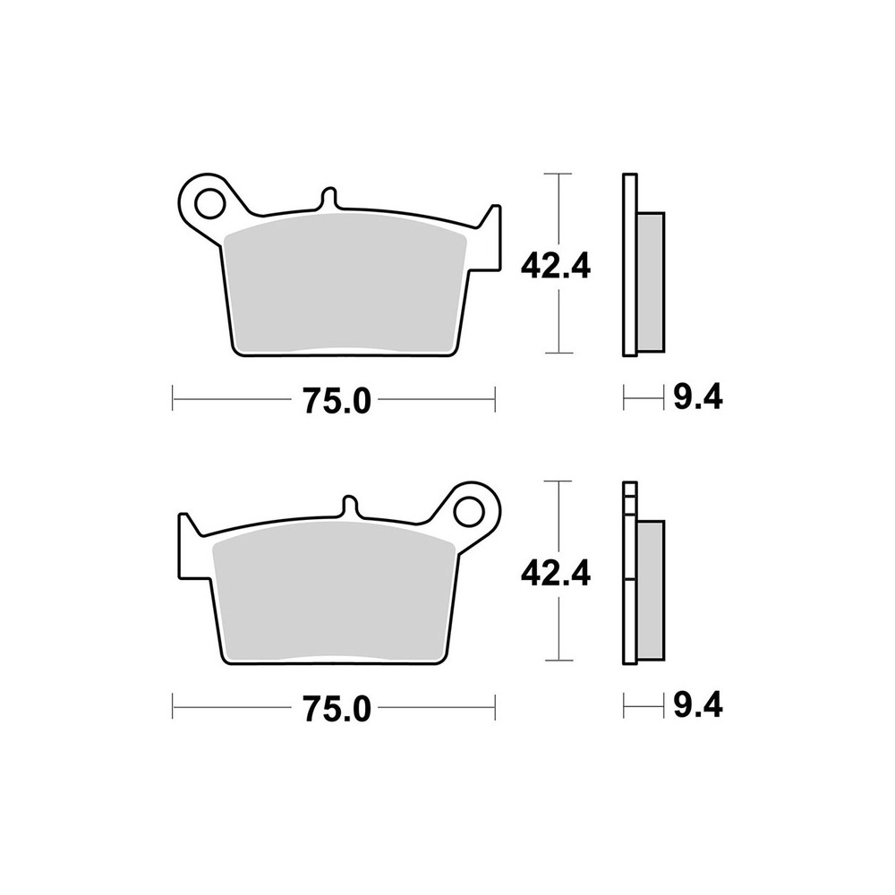 Brake Pads Brembo CC07KS10CC - 07KS10CC