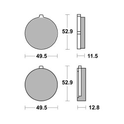 Brake Pads Brembo GENUINE07SU0220 Brake Pads Brembo