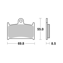 Pastiglie Brembo GENUINE07SU1407 Pastillas de freno Brembo