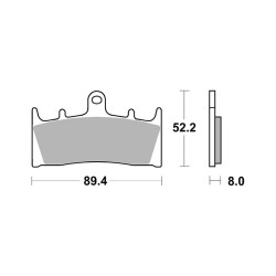 Brake Pads Brembo SR07SU19SR Brake Pads Brembo