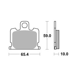 Pastiglie Brembo GENUINE07YA0809 Plaquettes de frein Brembo