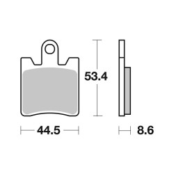 Brake Pads Brembo SA07YA09SA Brake Pads Brembo