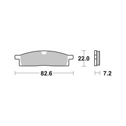 Brake Pads Brembo GENUINE07YA1605 Brake Pads Brembo