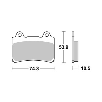 Brake Pads Brembo GENUINE07YA1711 Brake Pads Brembo