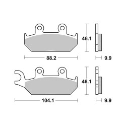 Brake Pads Brembo SA07YA25SA - 07YA25SA