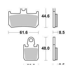 Pastiglie Brembo SA07YA46SA Pastillas de freno Brembo