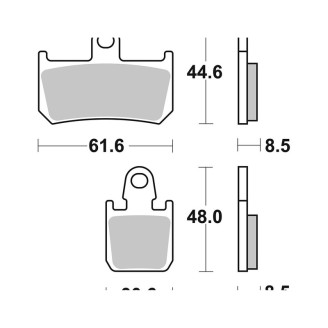 Brake Pads Brembo SR07YA46SR Brake Pads Brembo