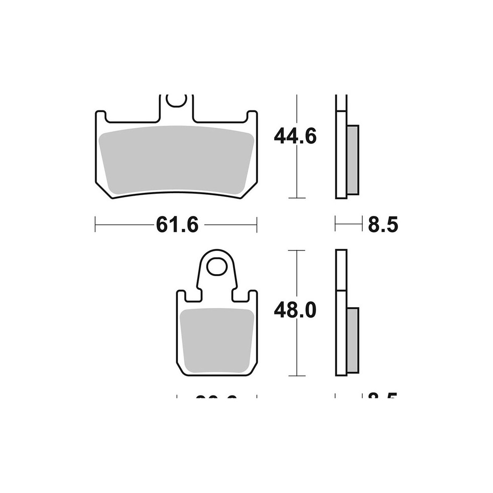 Brake Pads Brembo SR07YA46SR - 07YA46SR