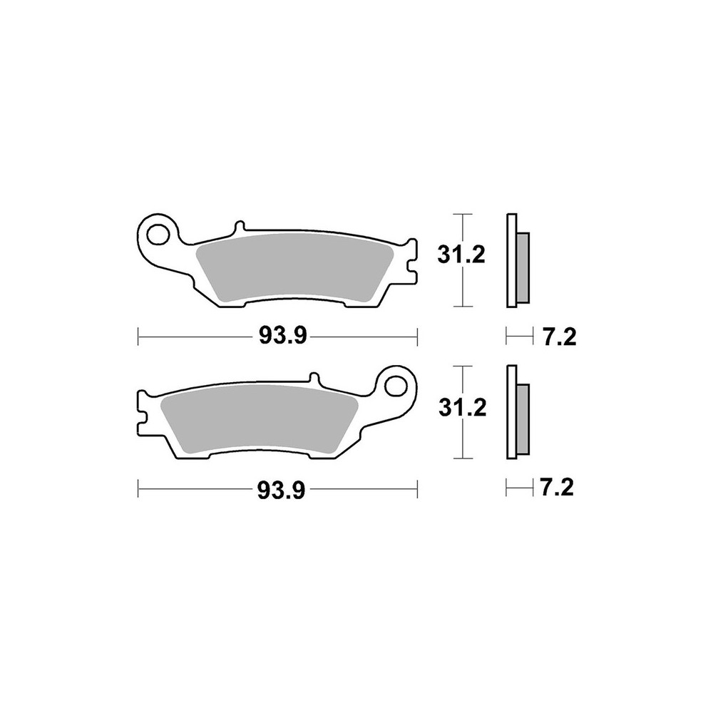 Brake Pads Brembo SD07YA47SD - 07YA47SD